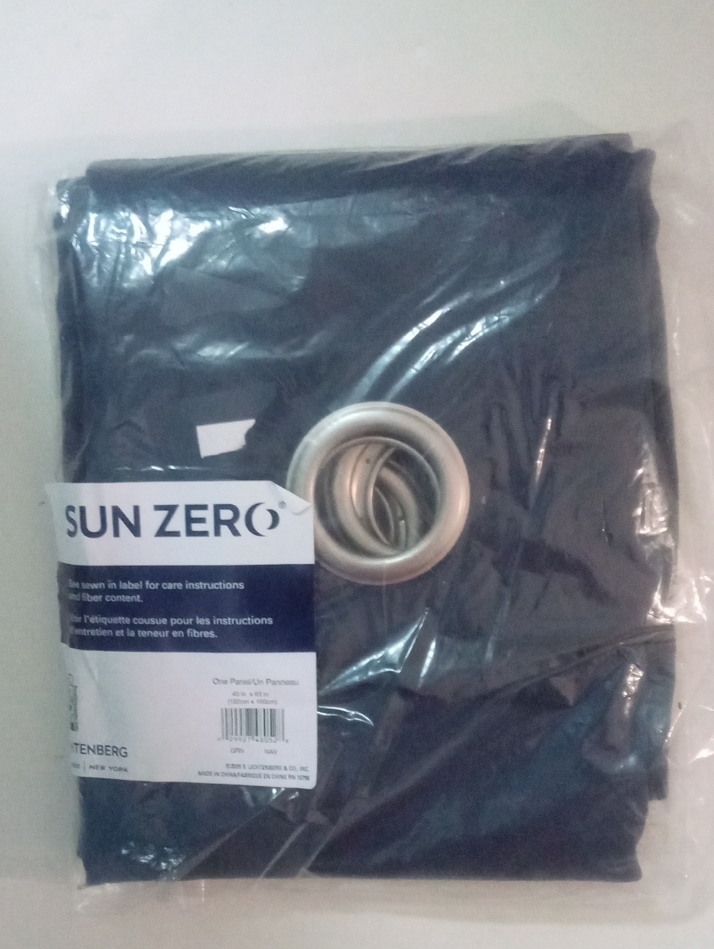 Sun Zero Window Curtain Grommet Panel 63" NWT $45 Lined